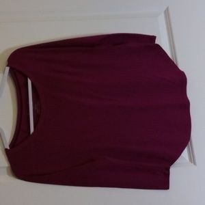 American Eagle Outfitters XS long sleeved raspberry ribbed tee